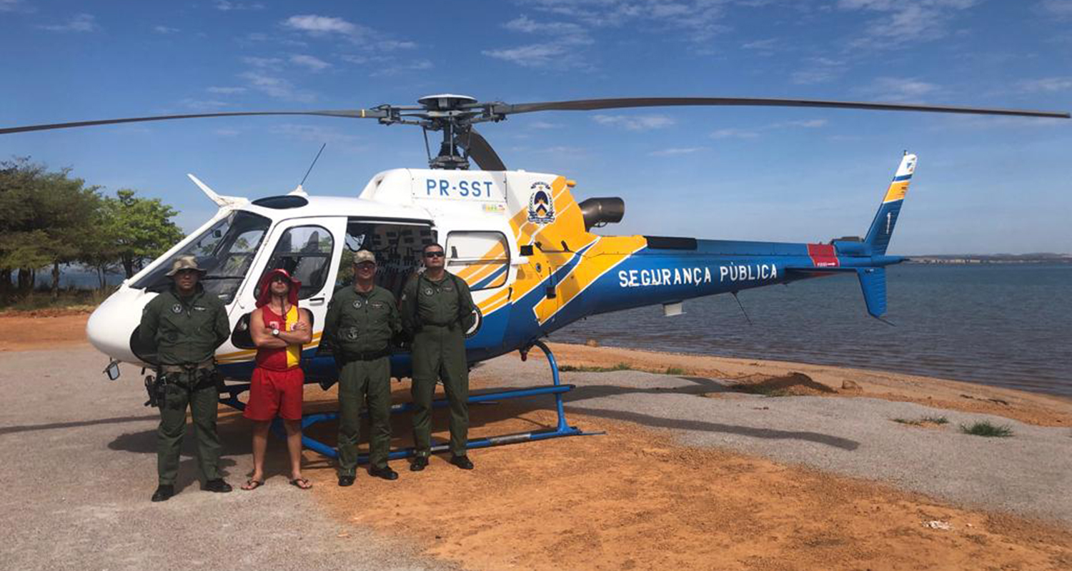 Juntos, militares do CBMTO e CIOPAER realizaram as buscas no lago de Palmas