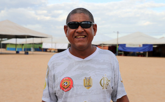 Dhelson Lopes é natural de Presidente Kennedy, mas sempre visita a praia com a família