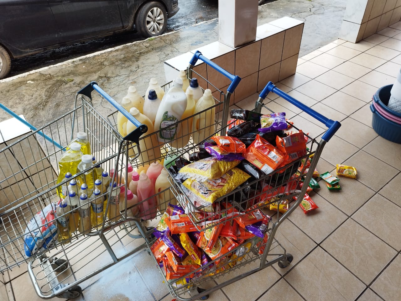 Produtos apreendidos