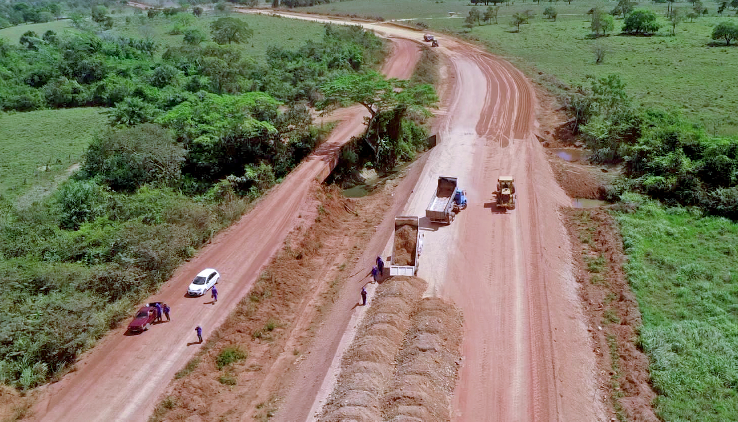 Obra faz parte do Plano de Recuperação, Pavimentação e Conservação das Rodovias e beneficiará cerca de 8 mil habitantes do município