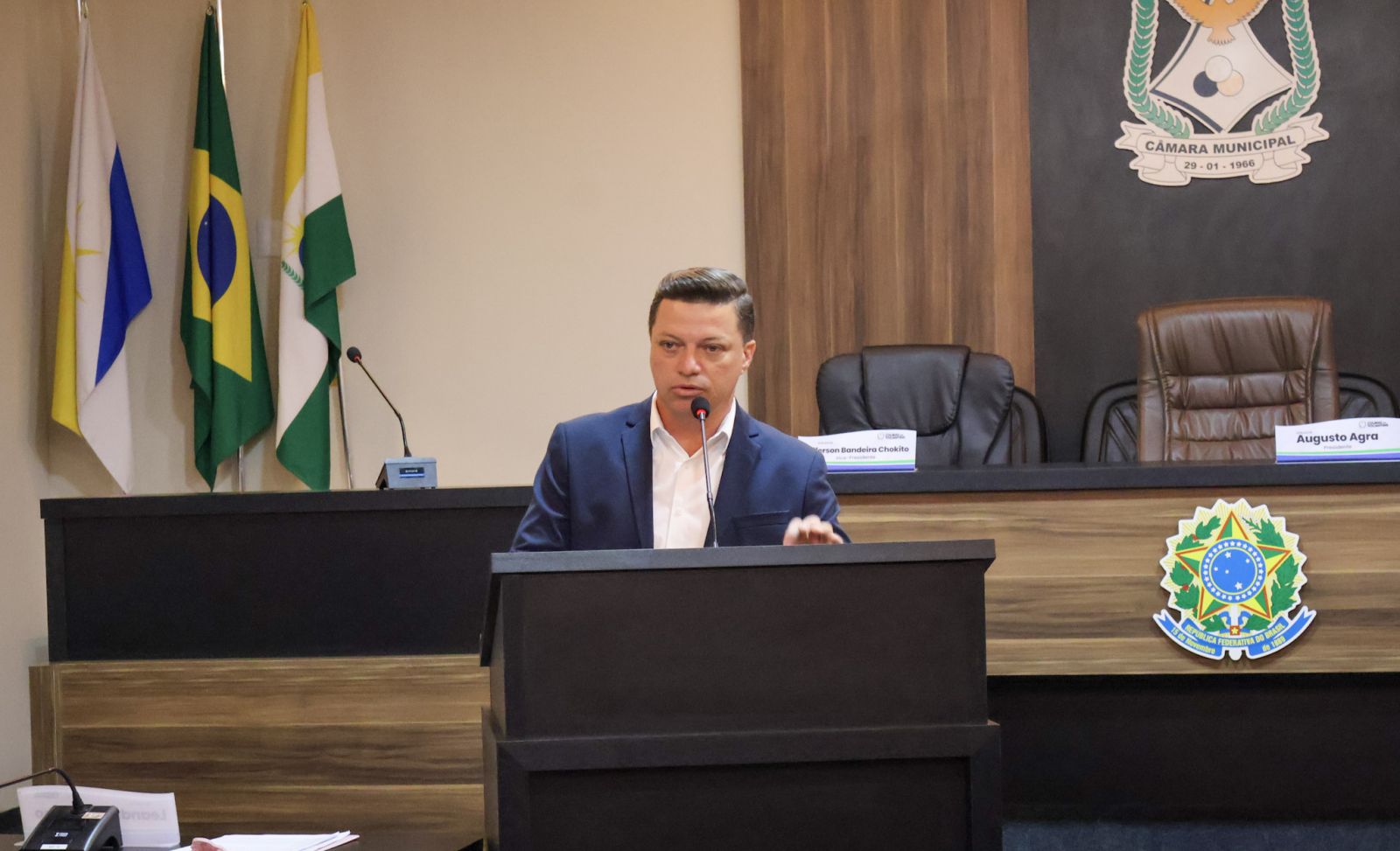 Presidente da Câmara de Colinas Augusto Agra