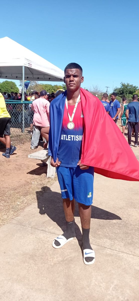 Maykon Flávio Feitosa, de 16 anos, é aluno do Colégio Militar João XXIII de Colinas do Tocantins