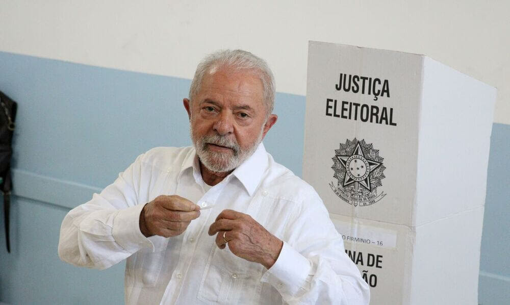 Presidente Lula no dia das eleições